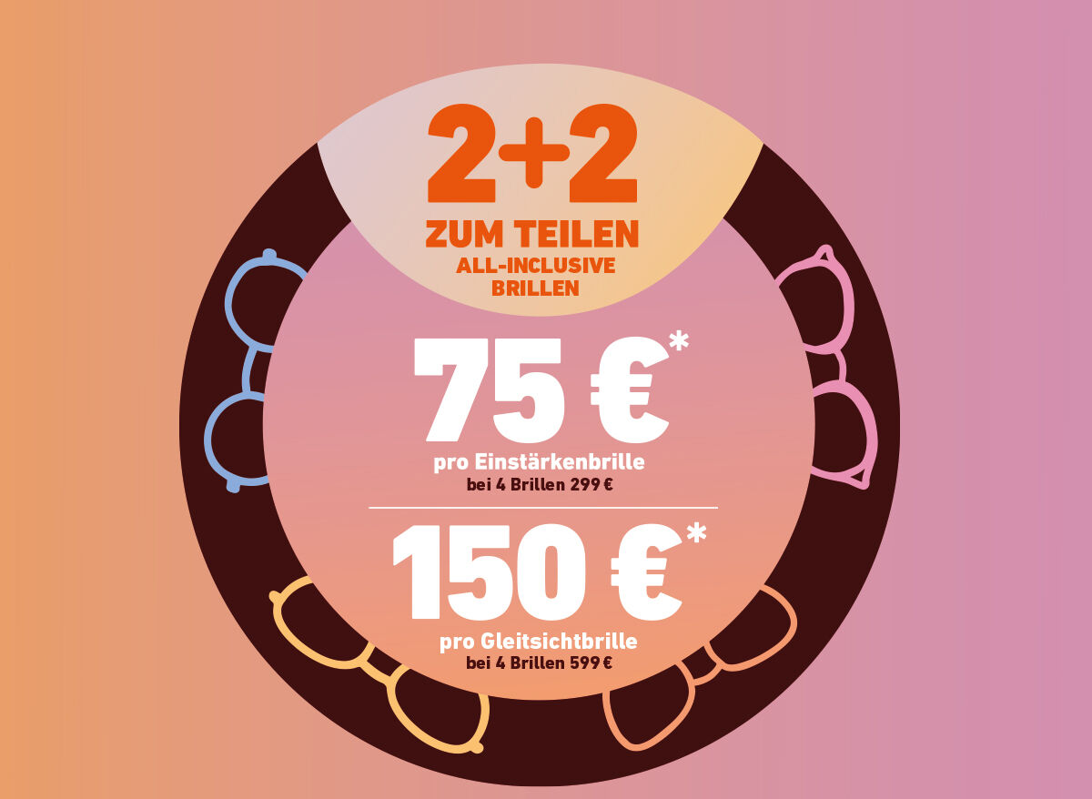 2 + 2 Angebot bei eyes and more 2 + 2 Angebot bei eyes and more